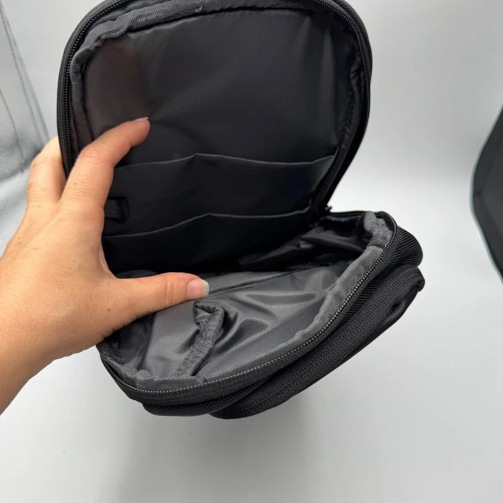 Bange Future Aesthetics all Black Sling Bag Crossbody Chest Pack with Lock NWT